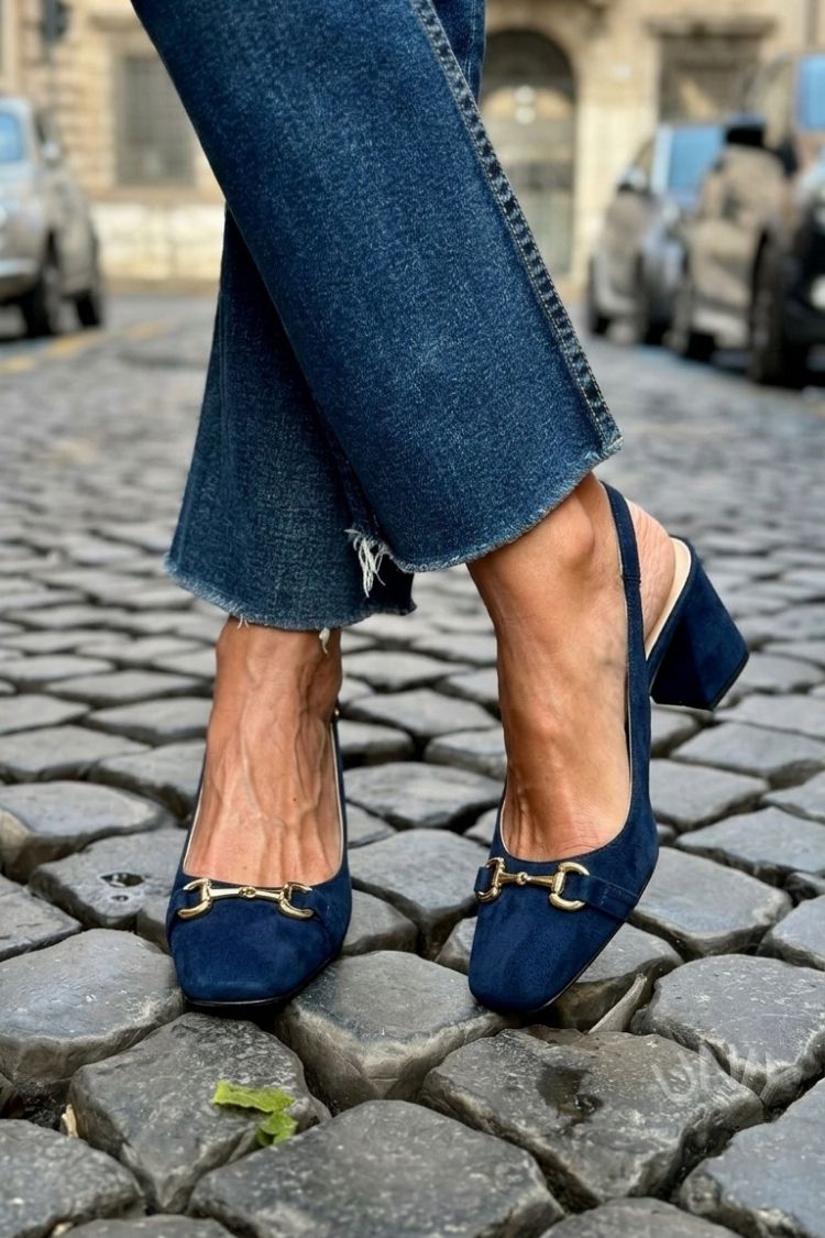 Women's Slingback Heels | Pointed Toe & Block Heel 13