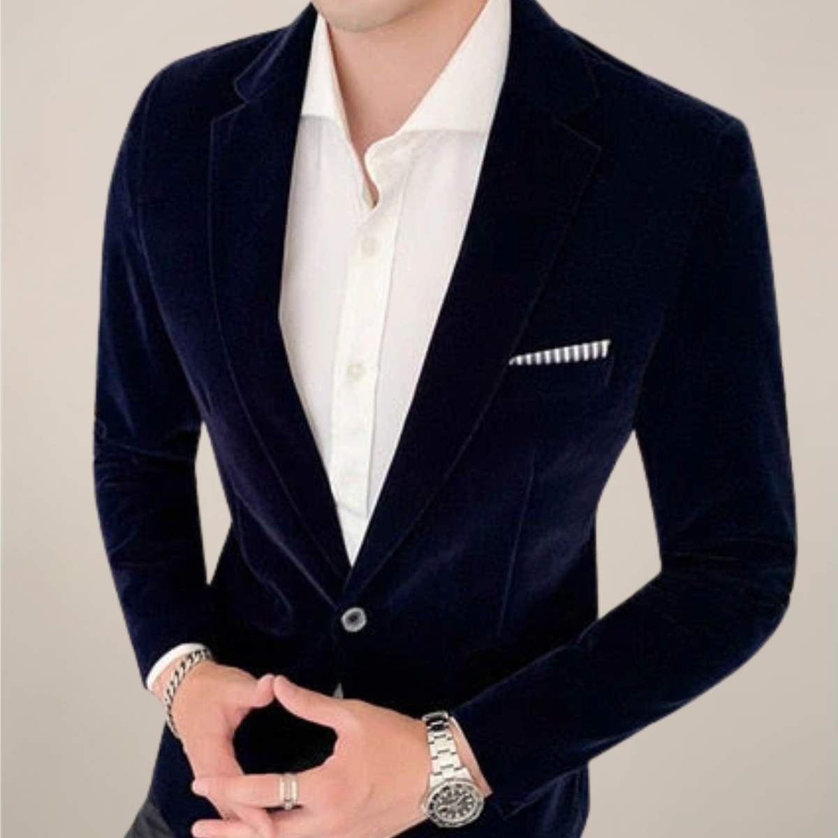 Men's Velvet Blazer for Formal Events