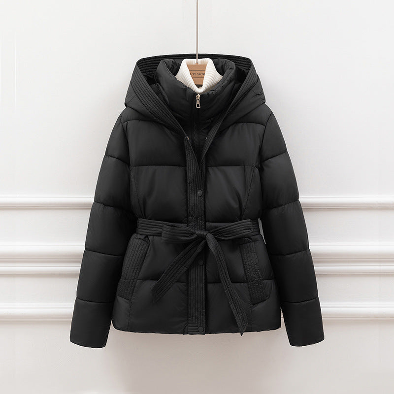 Women's Quilted Jacket | Hooded & Belted Design 4