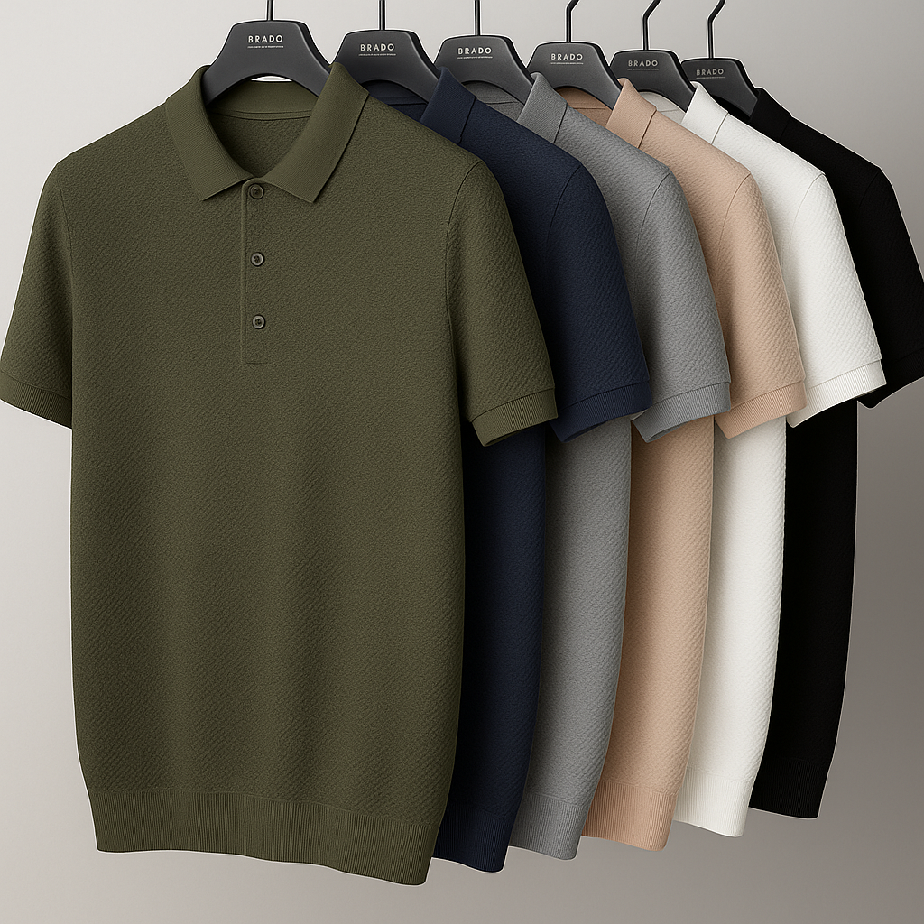 Castello Cotton Knit Polo 7
