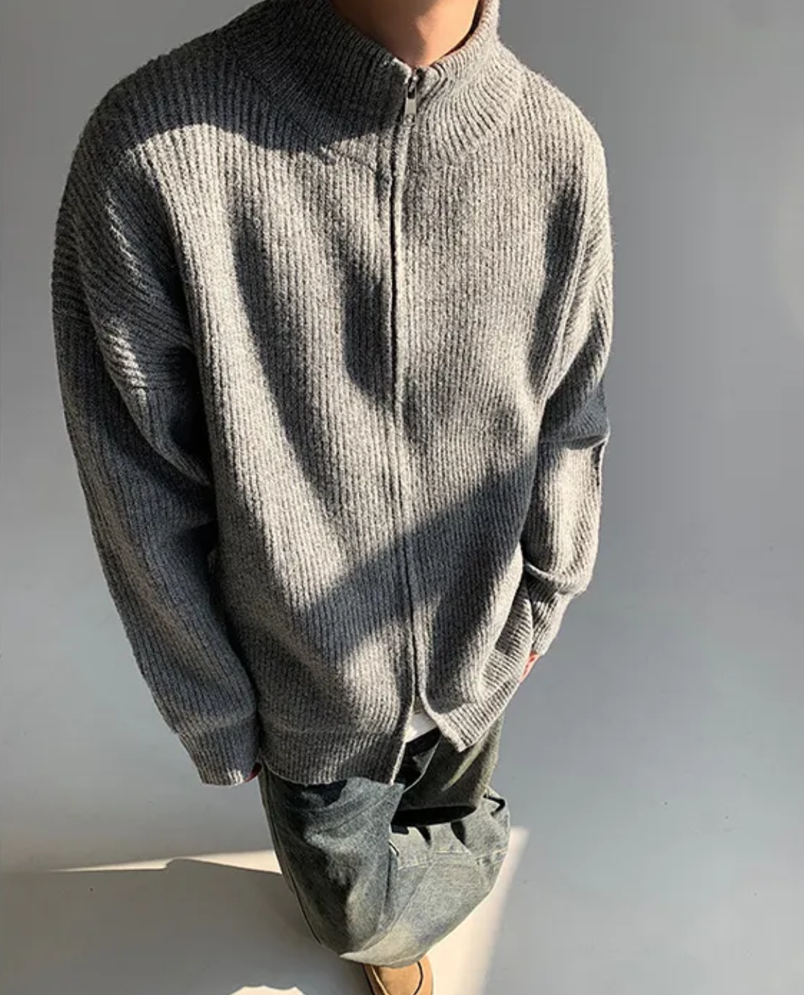 Corvin Ribbed Zip Cardigan 8