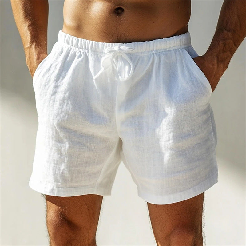 Dylan Cotton Men's Shorts - Breathable Cut with Loose Fit and Summer Half Thigh Length 4