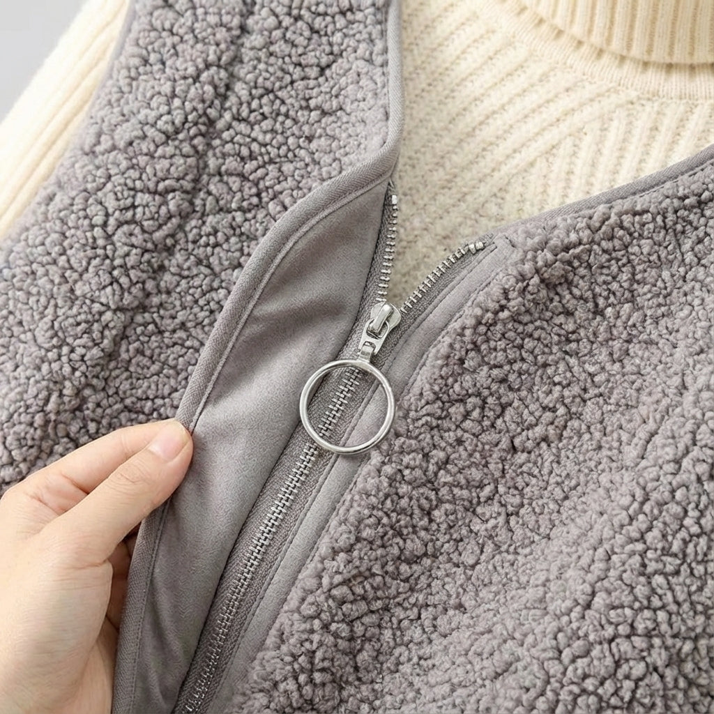 Men's V Neck Vest Warm Pockets Smooth Lining Gilet 8