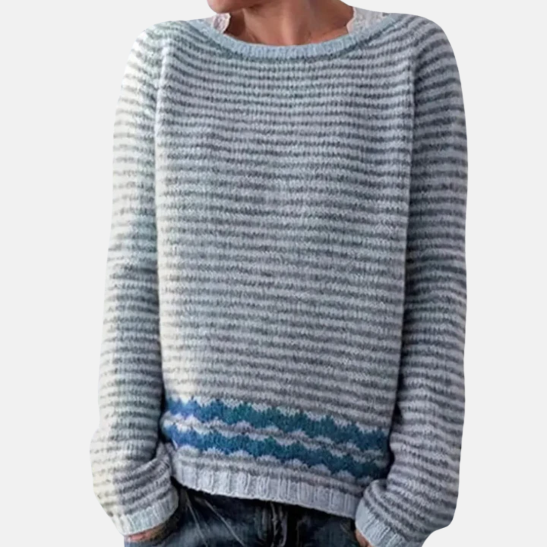 Women's Relaxed Fit Jumper Knitted Sweater Pullover Top 1