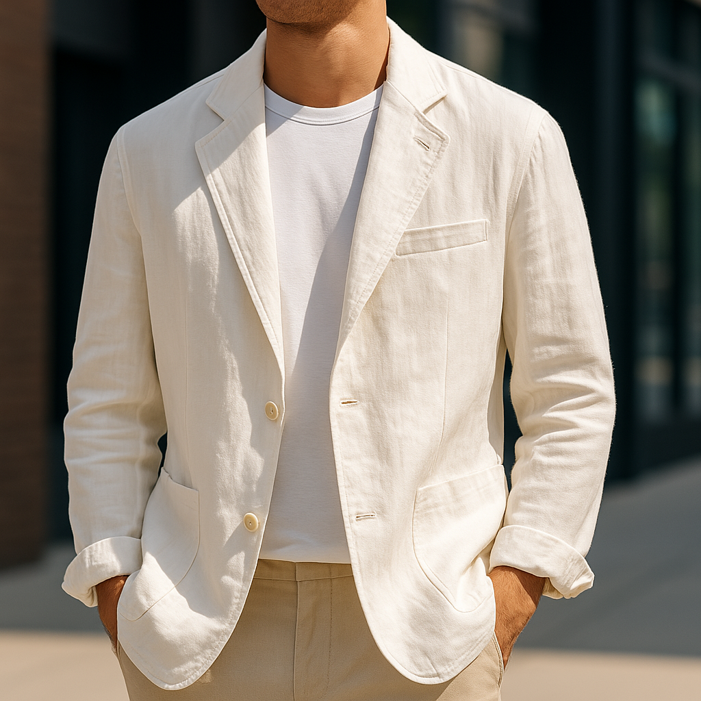 Linen Blazer for Men - Lightweight, Breathable, Stylish Summer Blazer 1