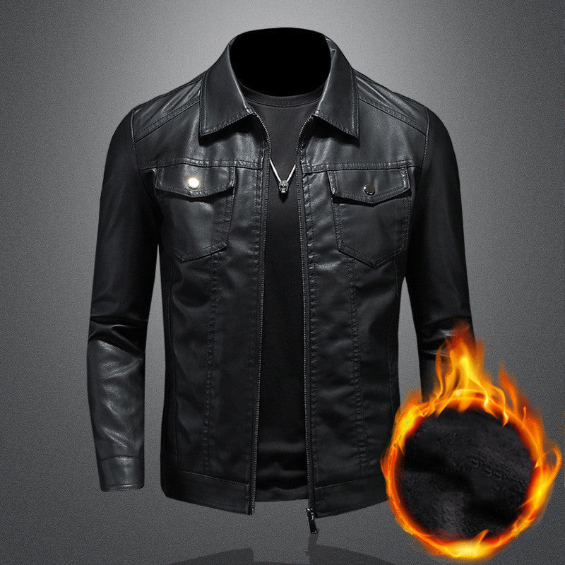 Men’s Vintage Leather Jacket – Durable Comfortable Stylish Classic Everyday Outerwear Fit 1