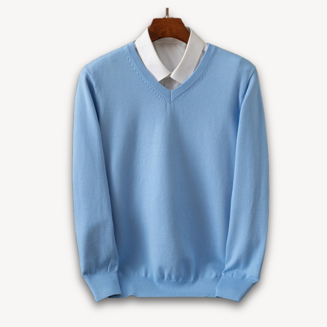 Men's Black V-Neck Sweater for Every Occasion