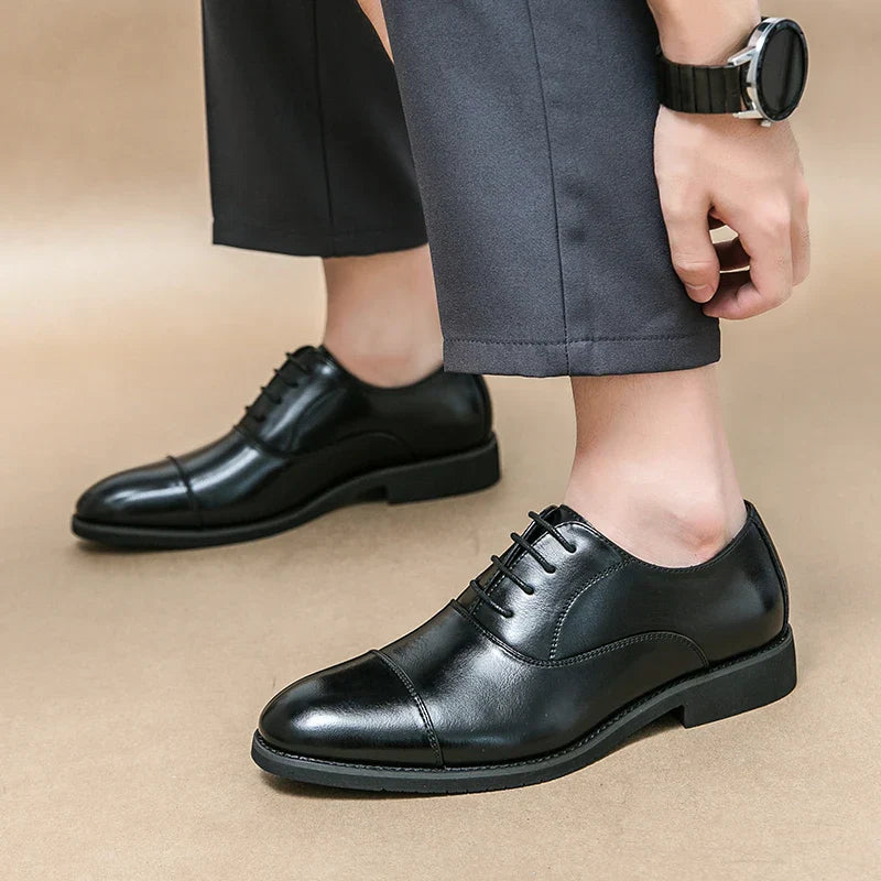 Men’s Classic Oxford Dress Shoes – Stylish Lace-Up Formal Footwear