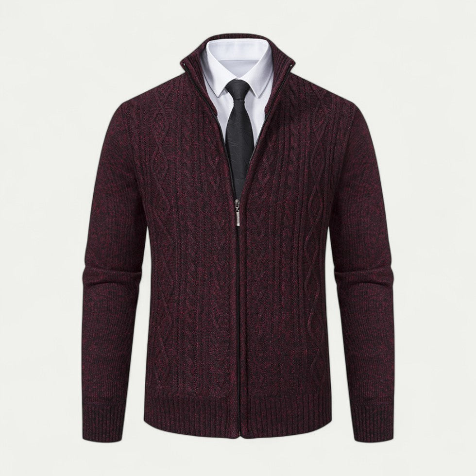 Men's Knitted Zip Cardigan – Stylish Layer for Every Occasion