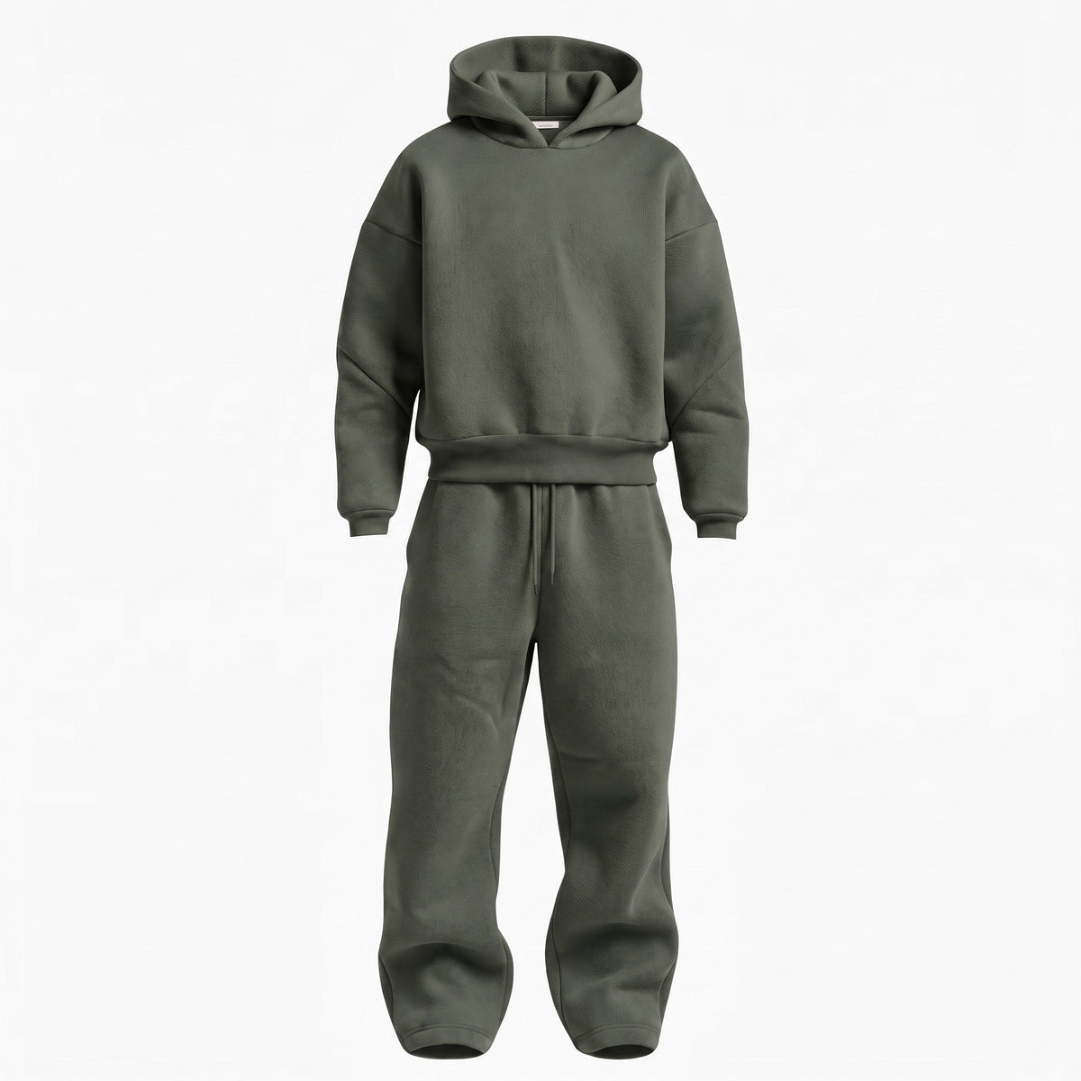 Men's Oversized Tracksuit Set Hooded Drawstring Sweatpants