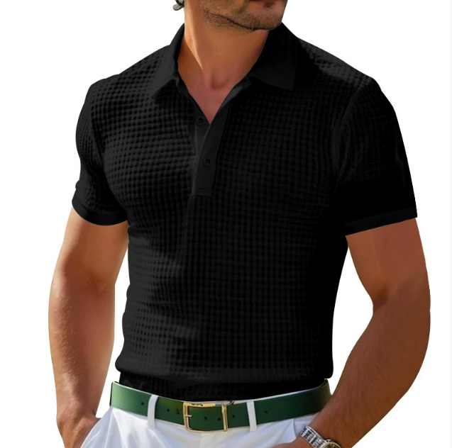 Men's Polo Shirt | Slim Fit Textured Collar