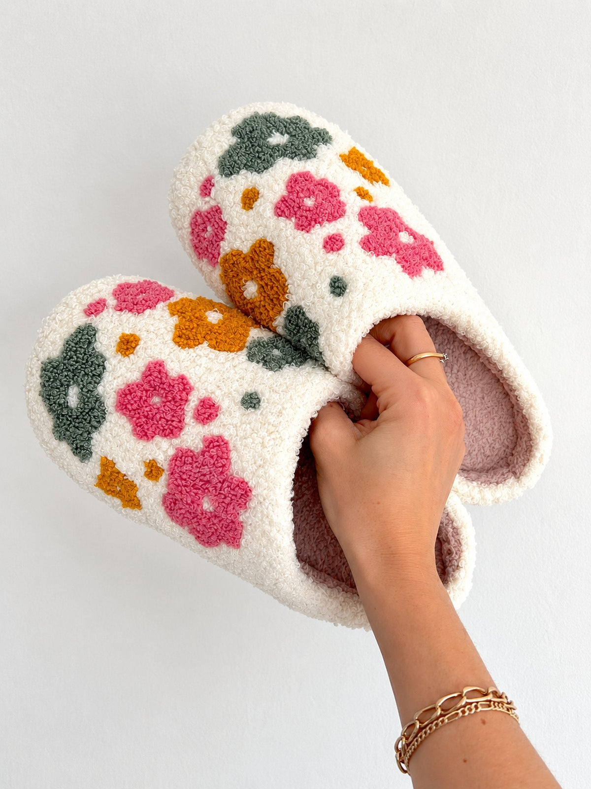 Women's Floral Slippers | Sherpa Lined & Cosy Comfort 5