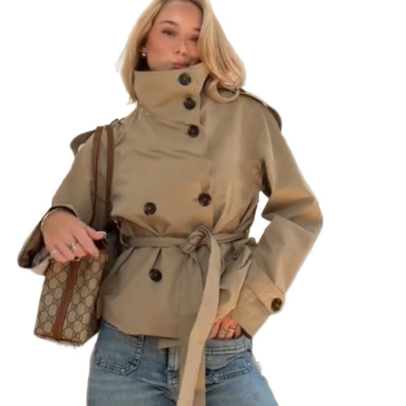 Women's Trench Coat | Belted Fitted Cut 5