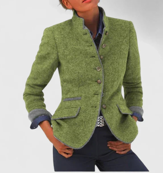 Women's Cardigan | High Collar & Long Sleeves 4