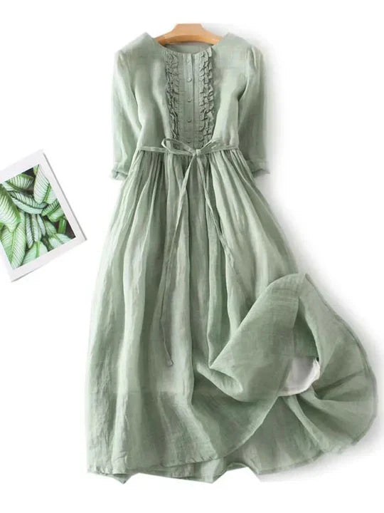 Women's Summer Midi Dress | Airy Linen & Flattering Fit