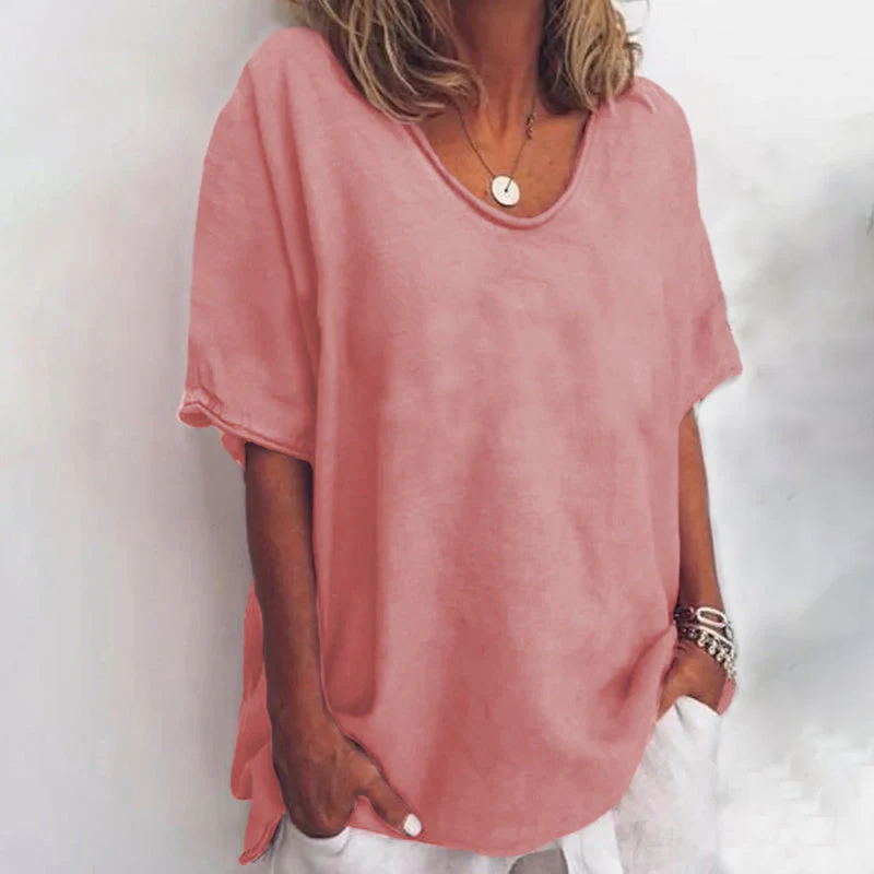 Women's Blouse | Scoop Neck Loose Fit 1
