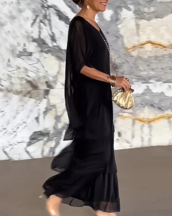 Women's Dress | Tiered Maxi-length Skirt 8