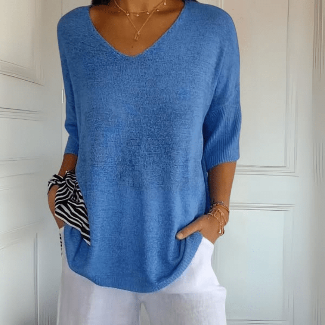 Women's Sweater | V-Neck Loose Silhouette 8
