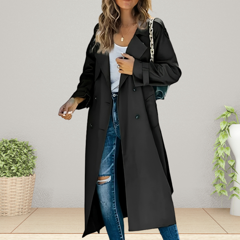 Women's Trench Coat Mid-Season Jacket 4