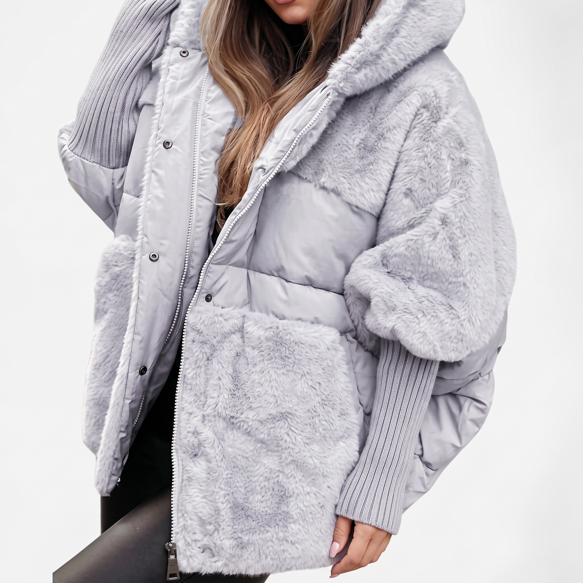 Women's Hooded Coat | Plush Warmth & Comfort