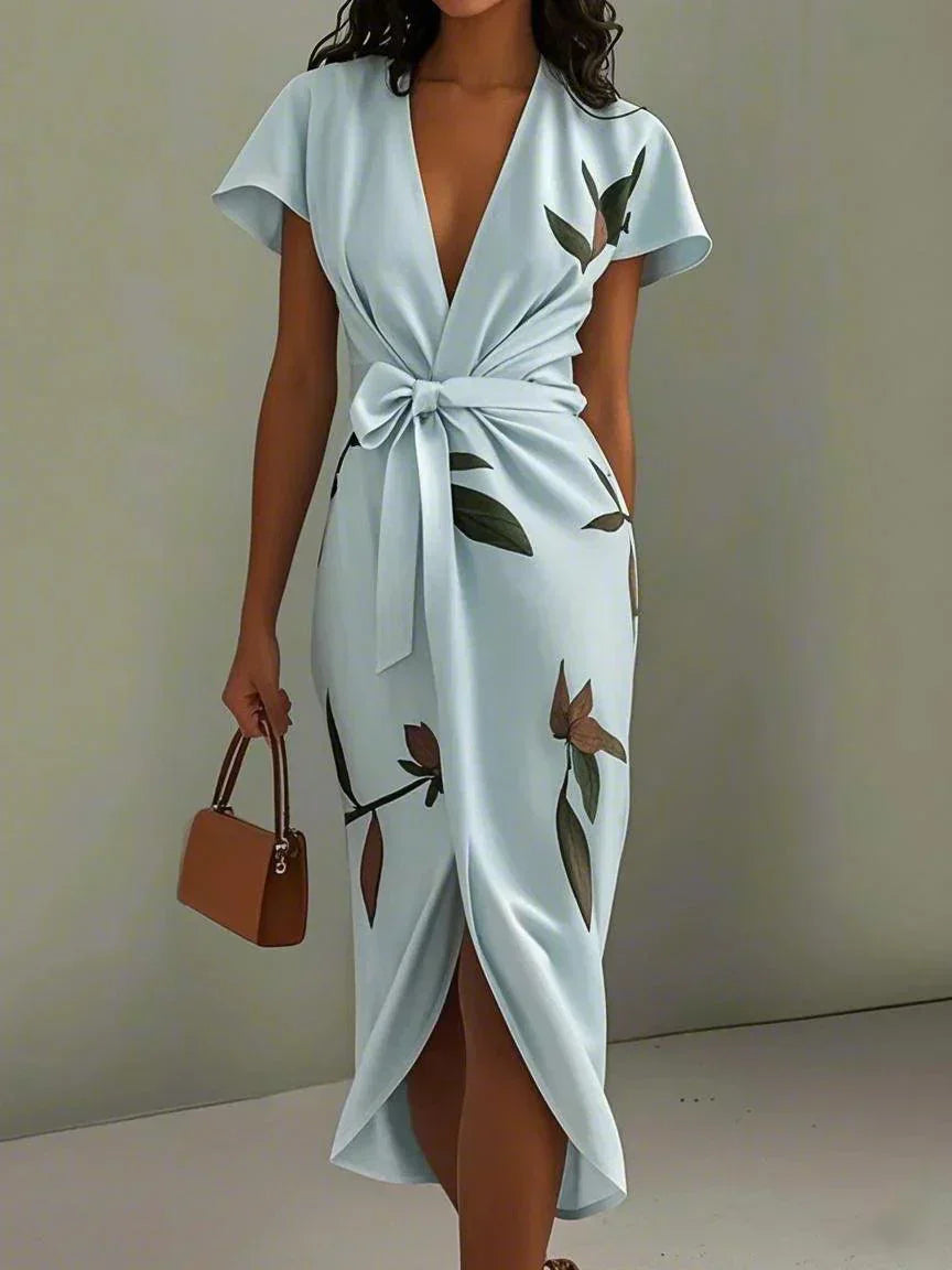 Women's Midi Dress | Elegant Wrap Design with Flattering Silhouette