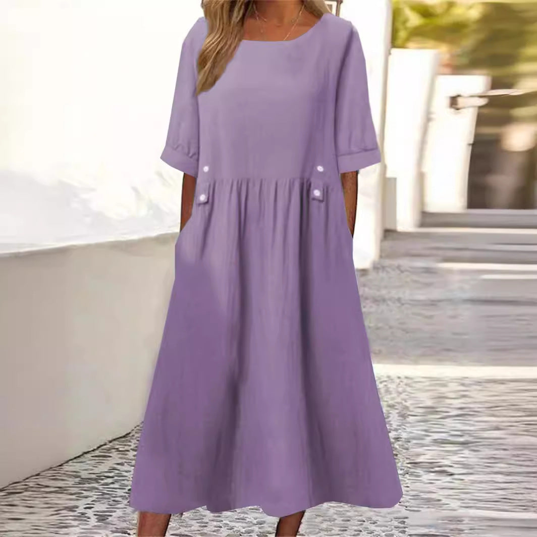 Women's Midi Dress | Loose Fit Silhouette