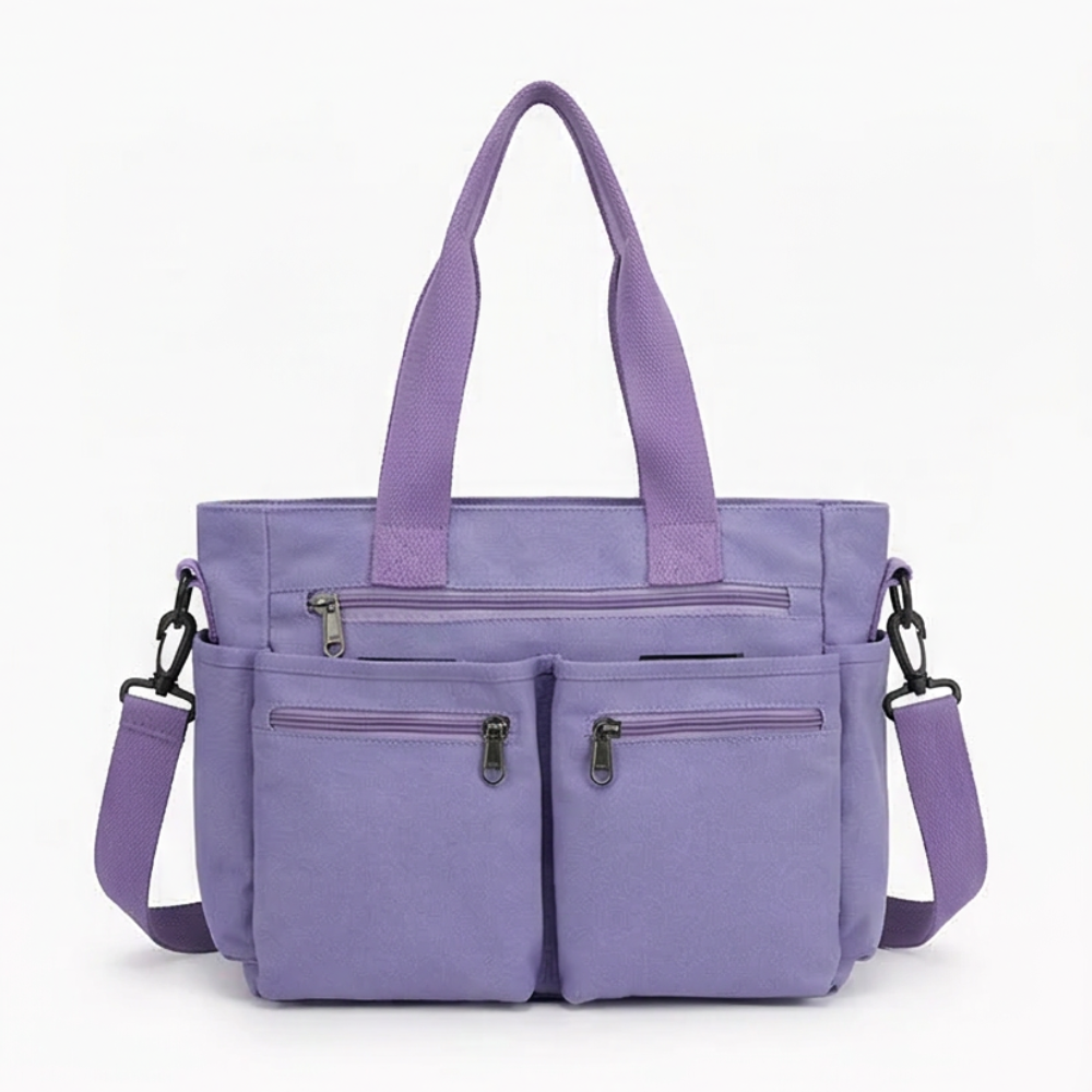 Women's Shoulder Bag | 9 Pockets & Crossbody Strap