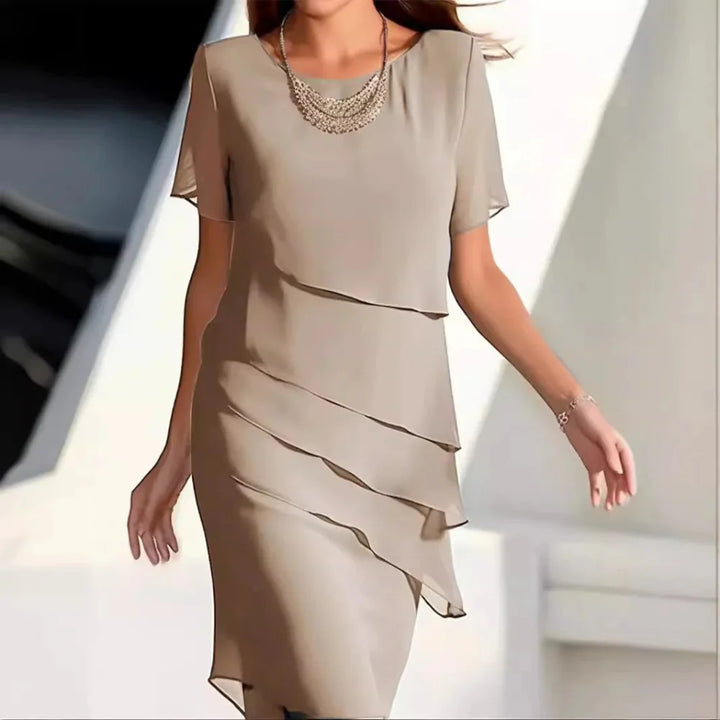Women's Summer Midi Dress | Tiered Chiffon & Elegant Occasion Style