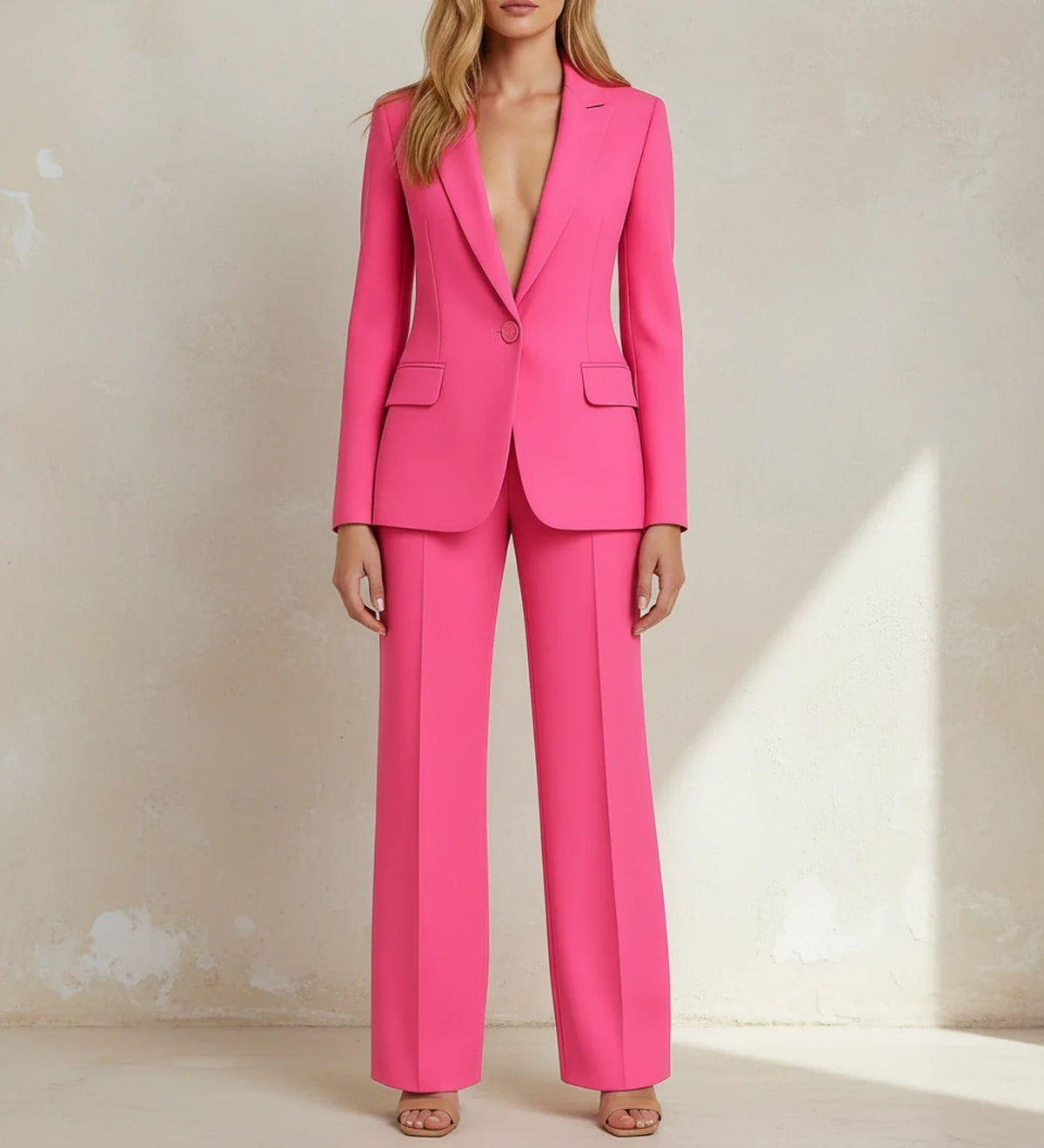 Women's Two-Piece Set | Tailored Blazer Suit