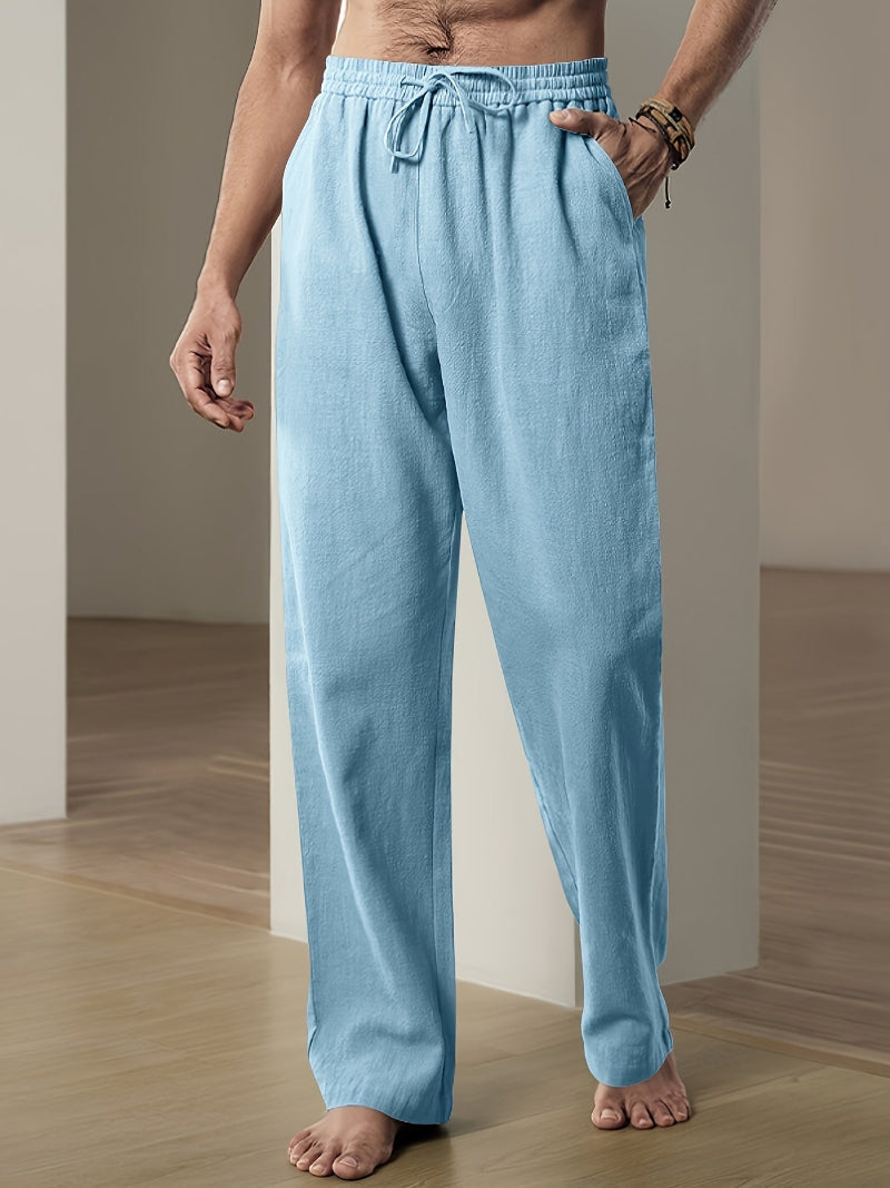 Men's Relaxed Pants | Elastic Waist & Drawstring 7
