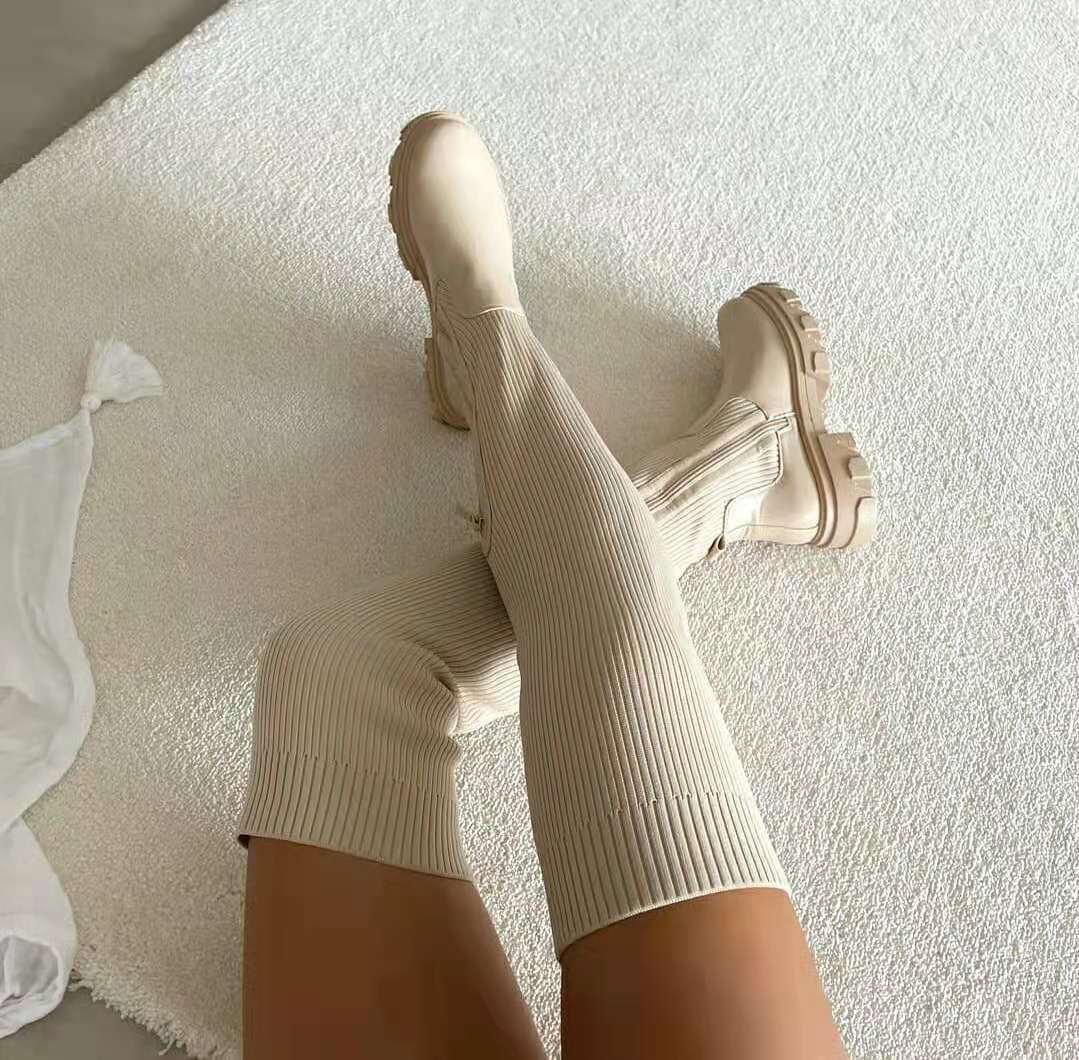 Evelyn - Stylish Knee-High Fashion Boots