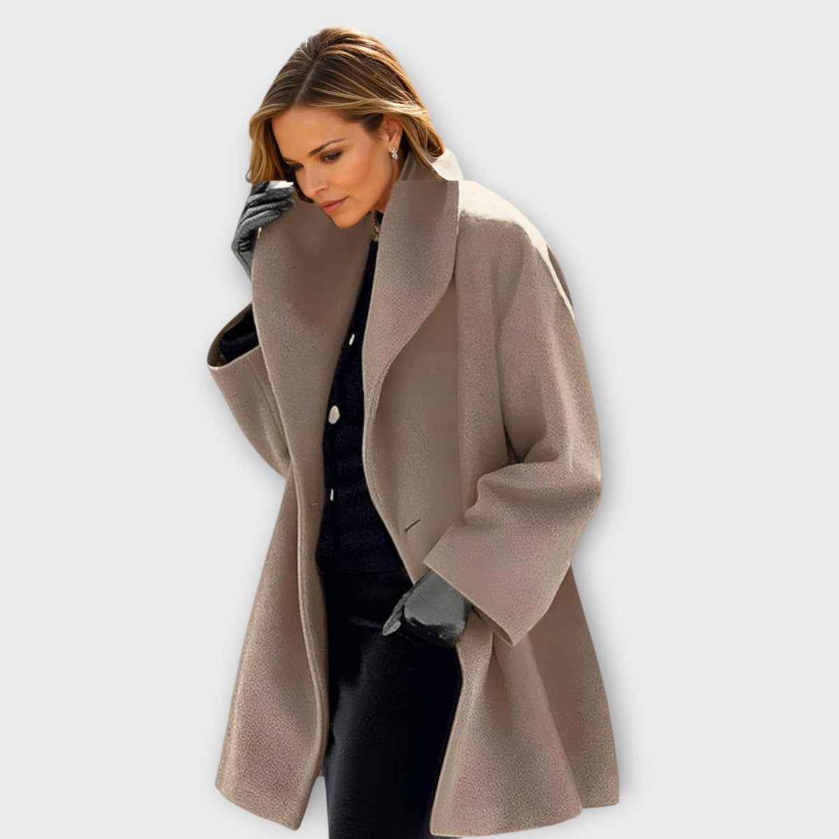 Women's Oversized Hooded Coat | Warm & Relaxed Fit 7