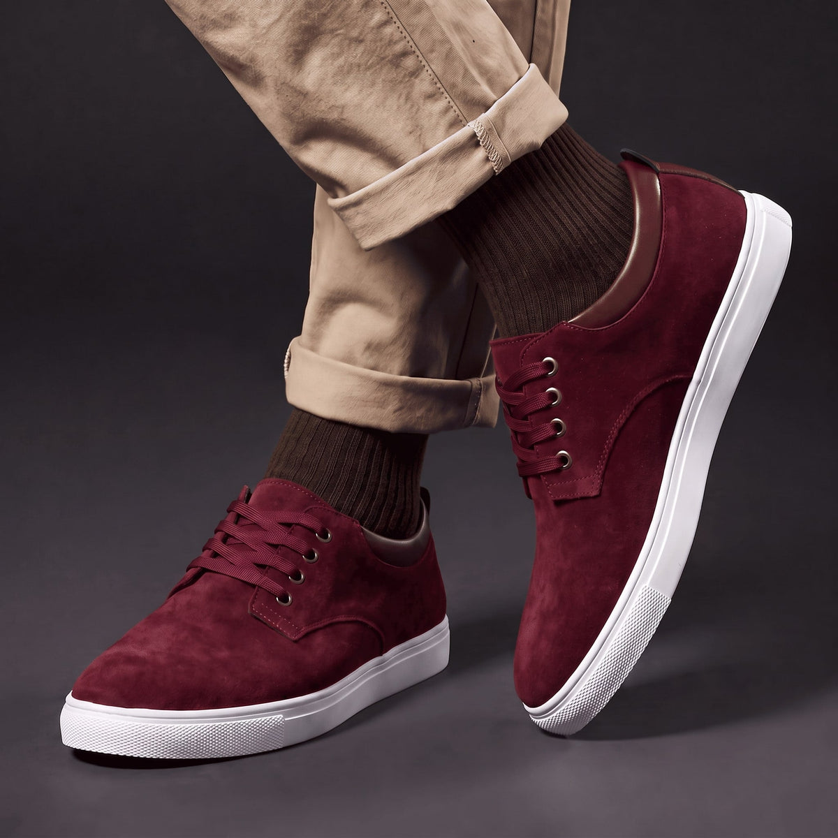 Men's Trainers Padded Collar Rubber Sole Sneakers Shoes 12