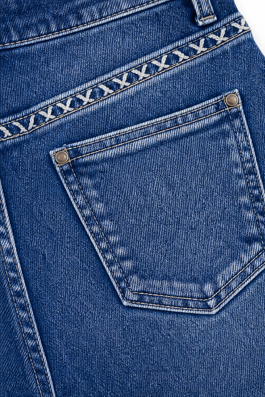 Women's Flare Jeans | Scalloped Button Detail 9
