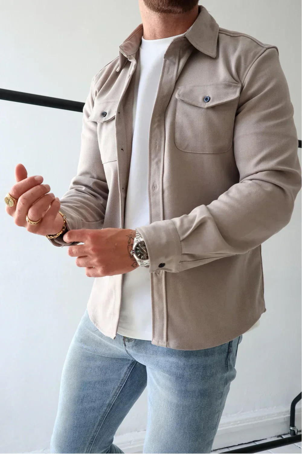 Men's Shirt Jacket | Button-Up & Layer Ready 14