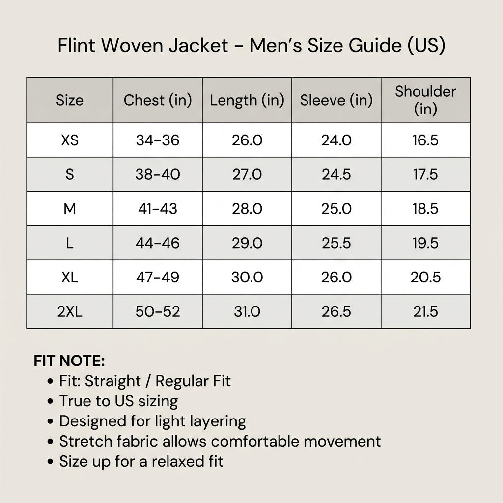 Men's Woven Jacket | Stretch Comfort & Straight Fit 8