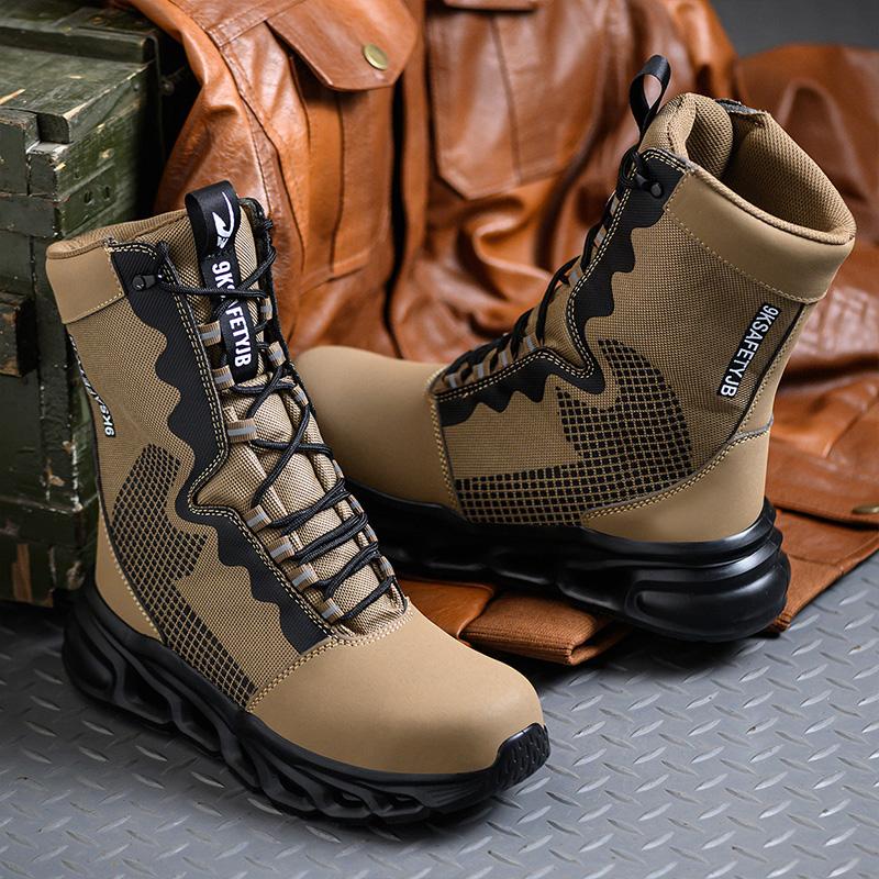 Men's Steel Cap Boots | High-Top & Lace-Up Support 7