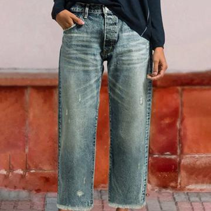 Women's Cropped Straight Jeans | Flattering Everyday Fit 12