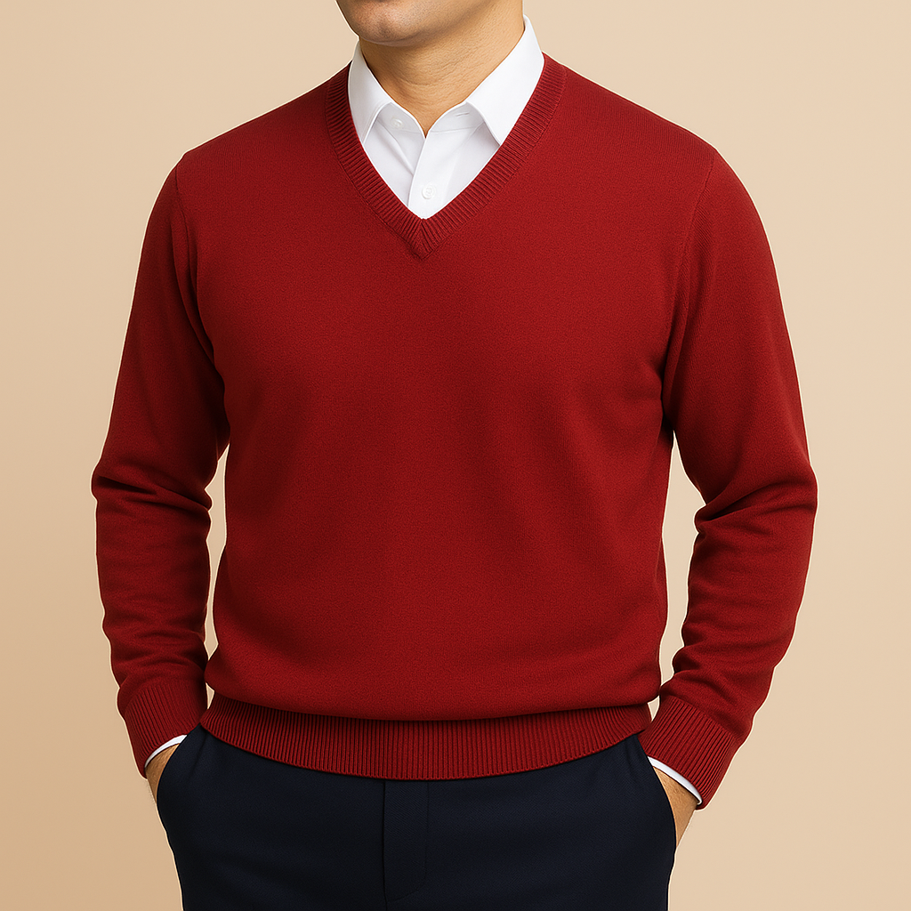 Men's V-Neck Sweater | Soft Knit Comfort 7
