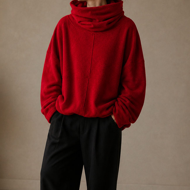 Women's Cowl-Neck Pullover | Oversized & Warm 16