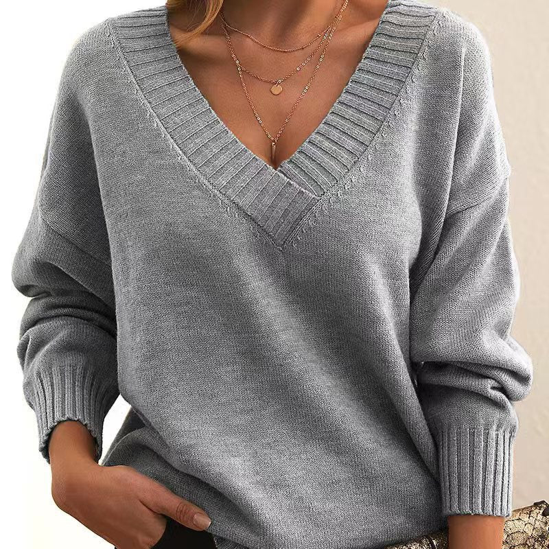Women's V-Neck Sweater | Soft & Warm 2