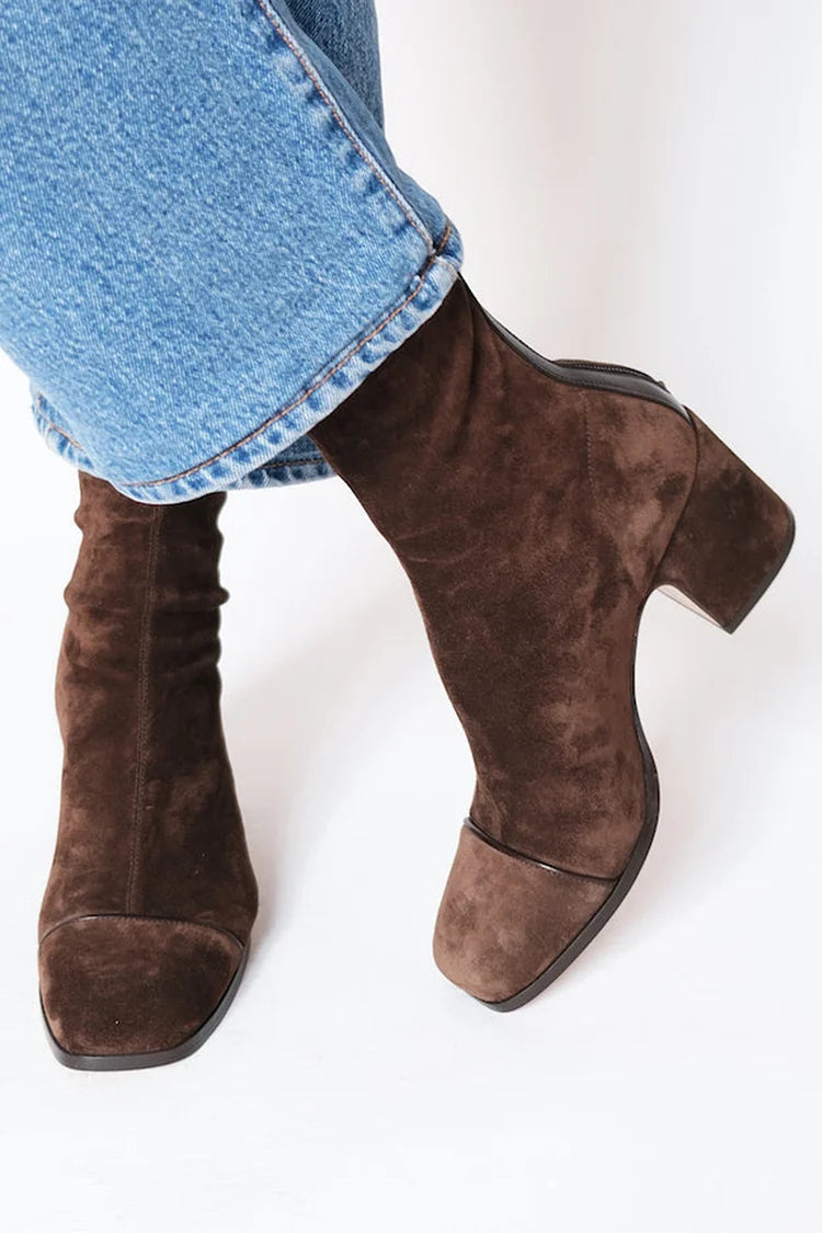 Women's Chunky Heel Boots | Square Toe Comfort 1
