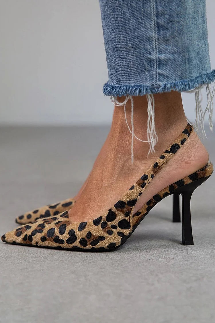 Women's Slingback Heels | Pointed Toe & Stiletto Heel 1