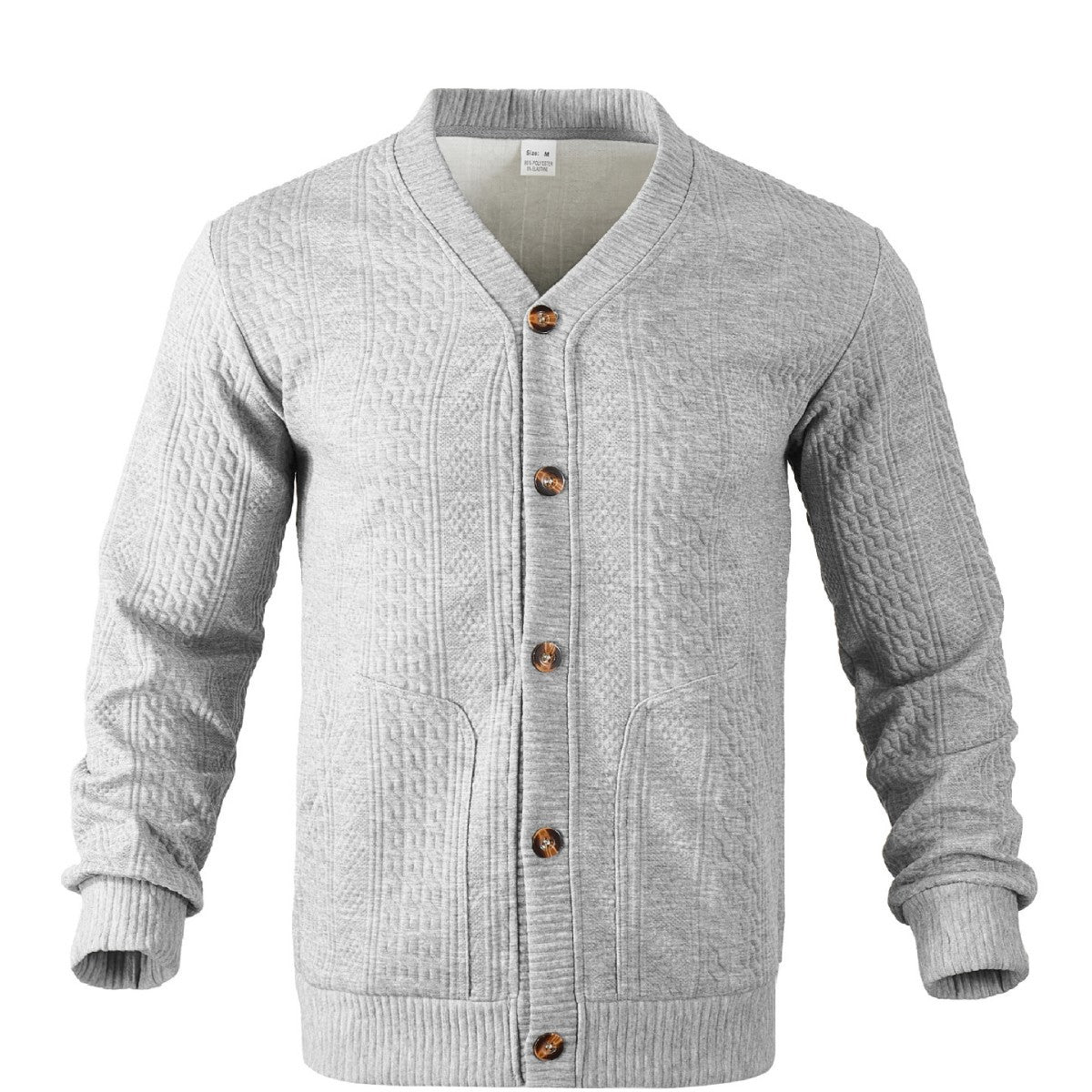 Men's Cable Knit Cardigan | Button-Up Warmth 12