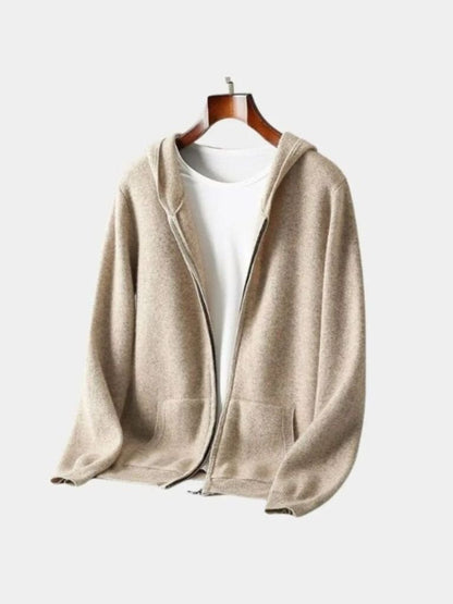100% Merino Wool Zip Solid Color Sweater - Cross & Crown - Cross & Crown