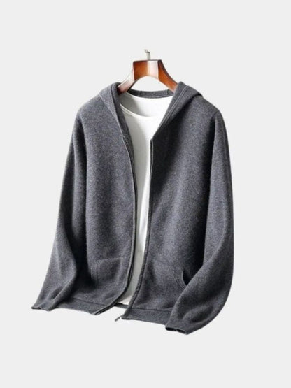 100% Merino Wool Zip Solid Color Sweater - Cross & Crown - Cross & Crown