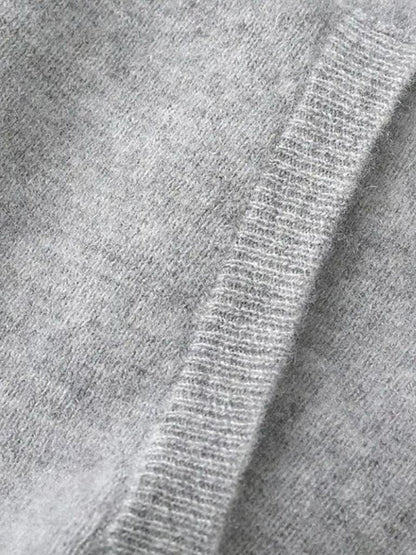 100% Merino Wool Zip Solid Color Sweater - Cross & Crown - Cross & Crown
