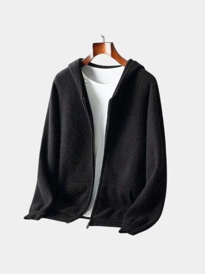 100% Merino Wool Zip Solid Color Sweater - Cross & Crown - Cross & Crown