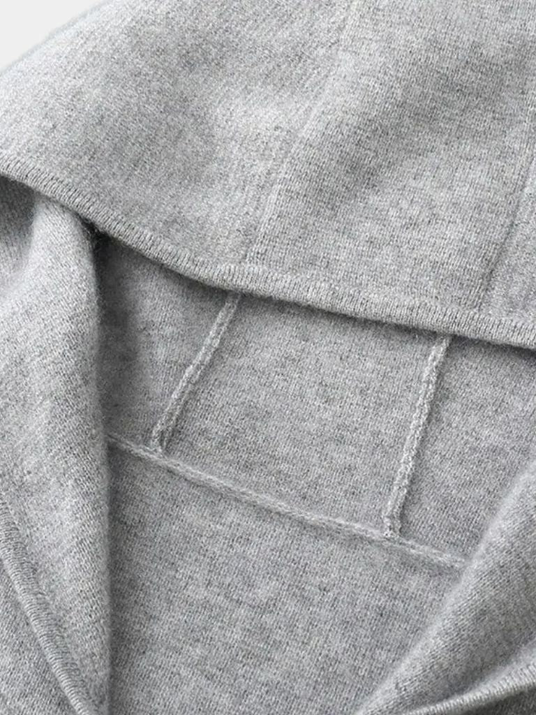 100% Merino Wool Zip Solid Color Sweater - Cross & Crown - Cross & Crown