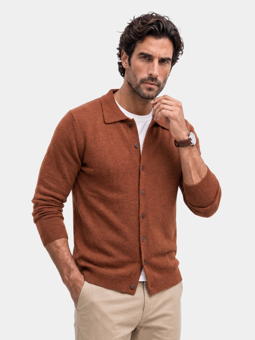 Women's Polo Cardigan | Soft & Warm Comfort 1